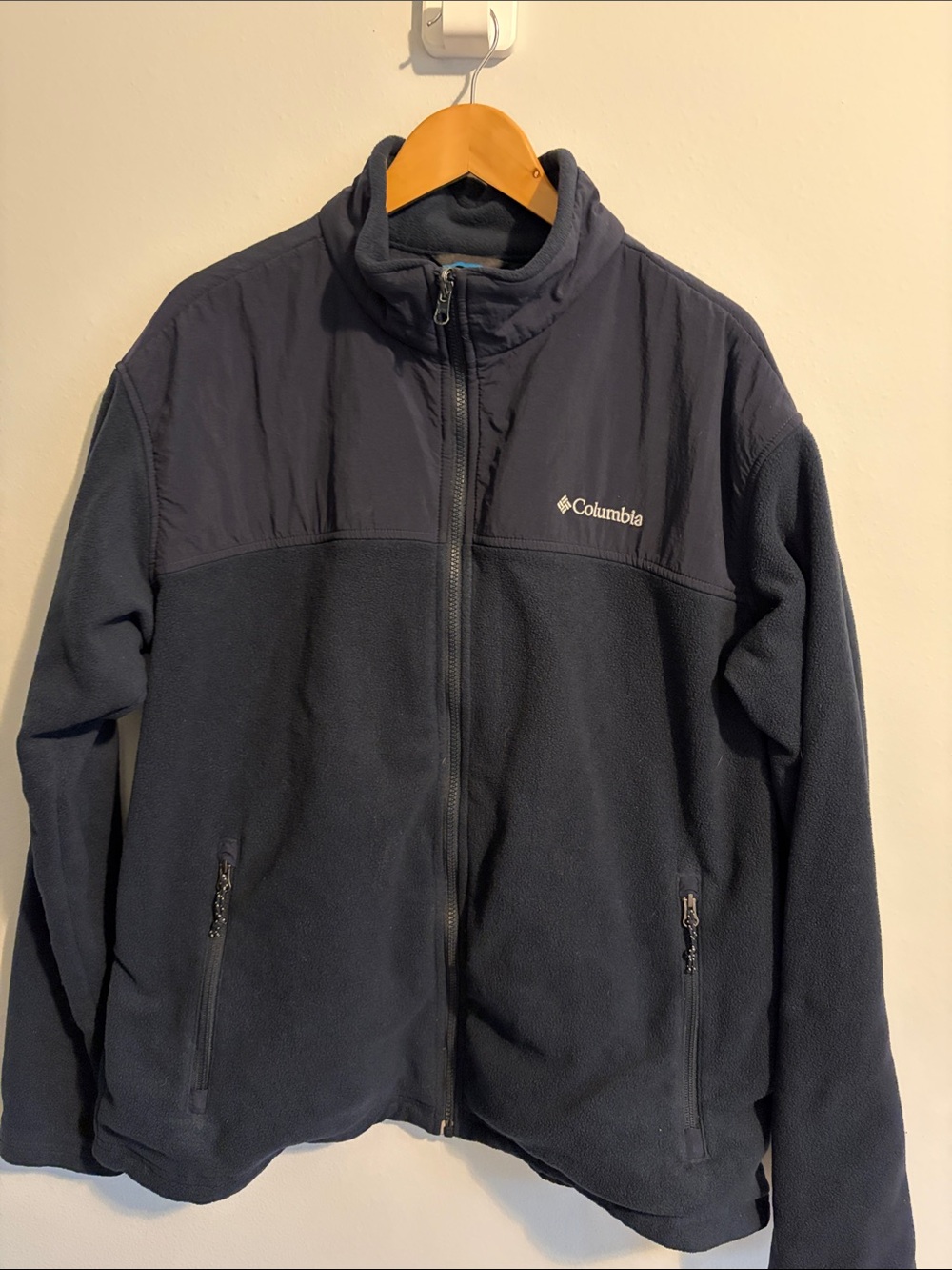 Columbia Men's Dark Navy Full-Zip Fleece Jacket